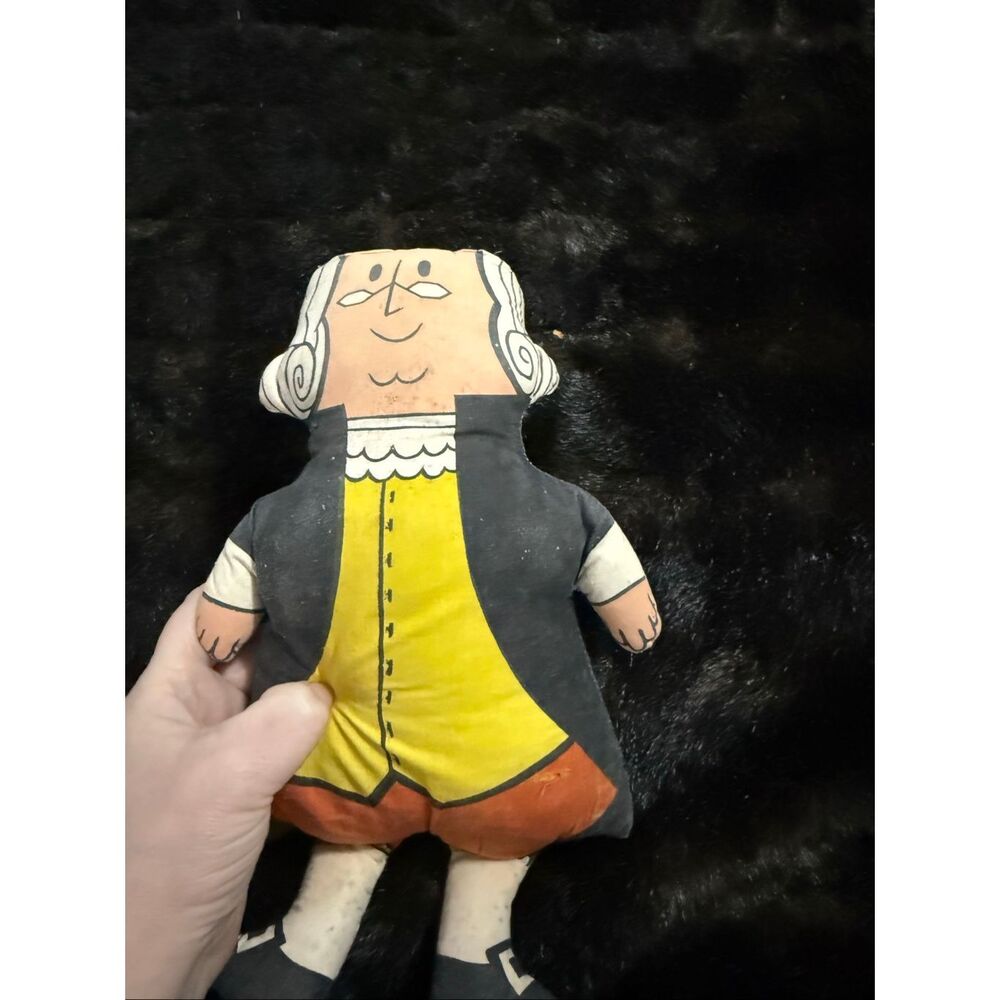 1970s‎ Benjamin Franklin Stuffed Animal Toy 12” life insurance agent giveaway